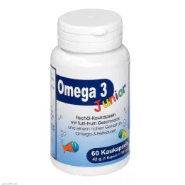 OMEGA-3 Junior Berco košļājamās kapsulas, 60 gab