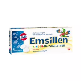EMSILLEN Bērnu kakla pastilas Vaniļa, 20 gab
