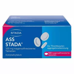 ASS STADA 100 mg zarnās šķīstošās tabletes, 100 gab