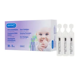 Alvita fizioloģiskā šķīduma ampulas, 30X5 ml