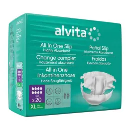 Alvita All-in-One nesaturēšanas bikses maxi xl nakts, 20gab