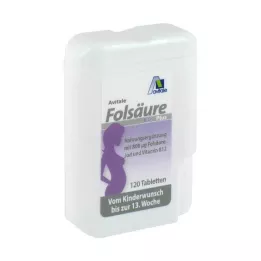 FOLSÄURE 800 Plus B12+Joda tabletes, 120 gab