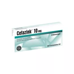 CEFAZINK 10 mg apvalkotās tabletes, 60 gab