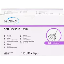 SOFT FINE plus kanulas 6 mm 31 G 0,25 mm, 110 gab