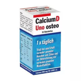 CALCIUM D Uno osteo apvalkotās tabletes, 30 gab