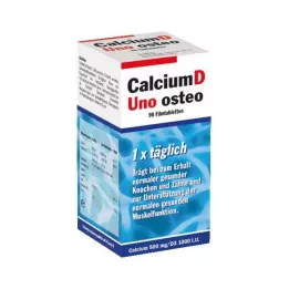 CALCIUM D Uno osteo apvalkotās tabletes, 90 gab