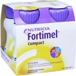 FORTIMEL Kompakta 2,4 aprikožu garša, 4X125 ml