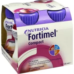 FORTIMEL Kompakta 2,4 meža augļu garša, 4X125 ml