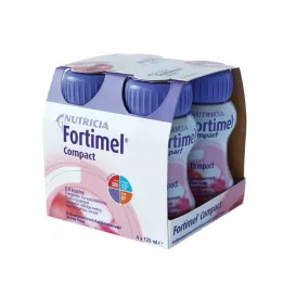 FORTIMEL Kompakta 2,4 zemeņu garša, 4X125 ml