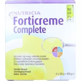FORTICREME Vaniļas garša, 4X125 g