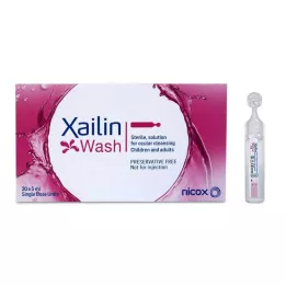 XAILIN Mazgāšanas acu skalošanas šķīdums atsevišķās devās, 20X5 ml