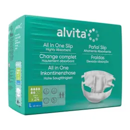 Alvita All-in-One nesaturēšanas bikses super lielas dienas, 24 gab