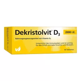 DEKRISTOLVIT D3 2000 SV tabletes, 60 gab