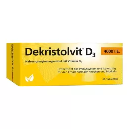 DEKRISTOLVIT D3 4000 SV tabletes, 60 gab