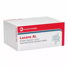 LAXANS AL zarnās šķīstošās apvalkotās tabletes, 100 gab