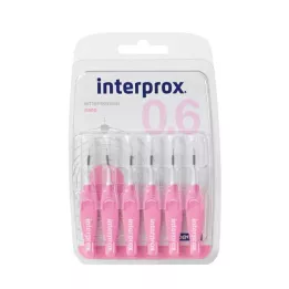 INTERPROX nano rozā starpzobu birstes blisteris, 6 gab