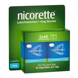 NICORETTE svaigmētras 4 mg presētas pastilas, 80 gab