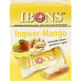 IBONS Mango ingvera košļājamo konfekšu oriģinālā kastīte, 60 g