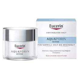 EUCERIN AQUAporin Active Cream normālai un kombinētai ādai, 50 ml