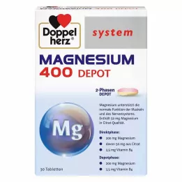 DOPPELHERZ Magnesium 400 Depot sistēmas tabletes, 30 gab