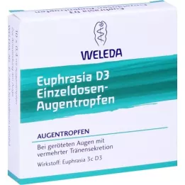 EUPHRASIA D 3 vienas devas acu pilieni, 10X0,4 ml