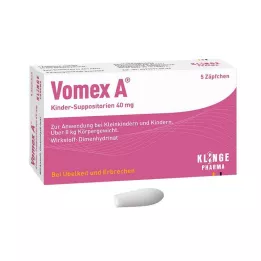 VOMEX A Bērnu svecītes 40 mg, 5 gab