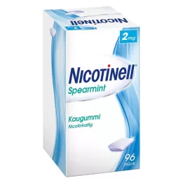 NICOTINELL Piparmētru košļājamā gumija 2 mg, 96 gab