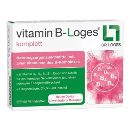 VITAMIN B-LOGES pilnas apvalkotās tabletes, 60 gab