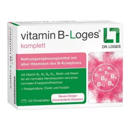 VITAMIN B-LOGES pilnas apvalkotās tabletes, 120 gab