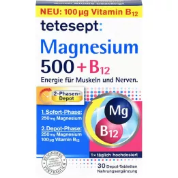 TETESEPT Magnija 500+B12 Depo tabletes, 30 gab