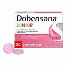 DOBENSANA Junior 1,2mg/0,6mg pastilas, 24 gab