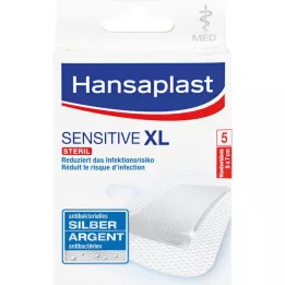 HANSAPLAST med Sensitive XL apmetums 6x7 cm, 5 gab