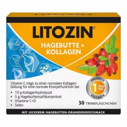 LITOZIN Mežrozīšu+kolagēna dzeramā pudele, 30X25 ml