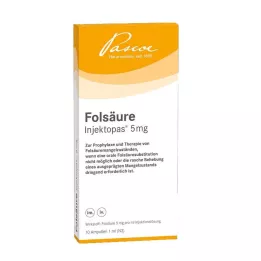 FOLSÄURE INJEKTOPAS 5 mg injekciju šķīdums, 10 gab