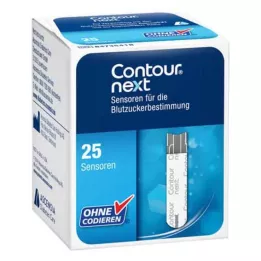 CONTOUR Next Sensors testa strēmeles, 1X25 gab