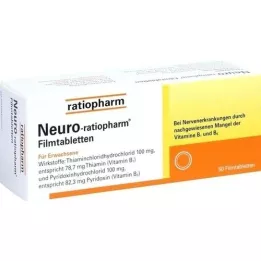 NEURO-RATIOPHARM Apvalkotās tabletes, 50 gab