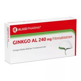 GINKGO AL 240 mg apvalkotās tabletes, 60 gab