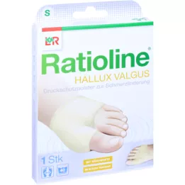 RATIOLINE Hallux valgus spiediena aizsardzības spilventiņš S izmērs, 1 gab
