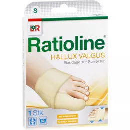 RATIOLINE Hallux valgus pārsējs korekcijai S izmērs, 1 gab
