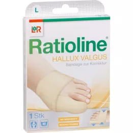 RATIOLINE Hallux valgus pārsējs L izmēra korekcijai, 1 gab