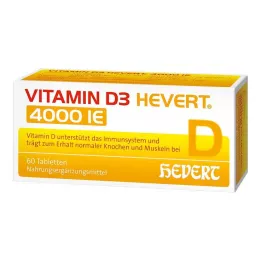 VITAMIN D3 HEVERT 4000 SV tabletes, 60 gab