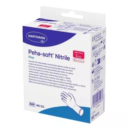 PEHA-SOFT nitrila fino Unt.Hands.unsteril pf L, 10 gab