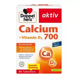 DOPPELHERZ Kalcijs 700+Vitamīns D3 tabletes, 80 gab
