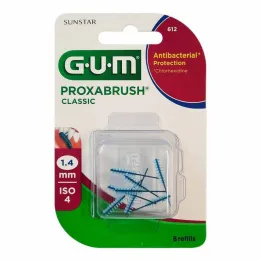 GUM Proxabrush Classic rezerves birstes 1,4 mm, 8 gab