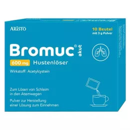 BROMUC akūtas 600 mg klepus atkrēpošanas tabletes iekšķīgai lietošanai, 10 gab