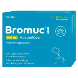 BROMUC akūta 200 mg klepus atkrēpošanas tabletes iekšķīgai lietošanai, 20 gab