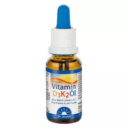 VITAMIN D3K2 eļļa Dr.Jacobs Drops, 20 ml