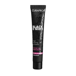 CURAPROX black ir balta ogļu zobu pasta, 90 ml