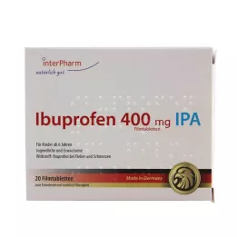 IBUPROFEN 400 mg IPA apvalkotās tabletes, 20 gab