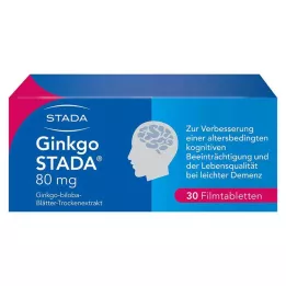 GINKGO STADA 80 mg apvalkotās tabletes, 30 gab